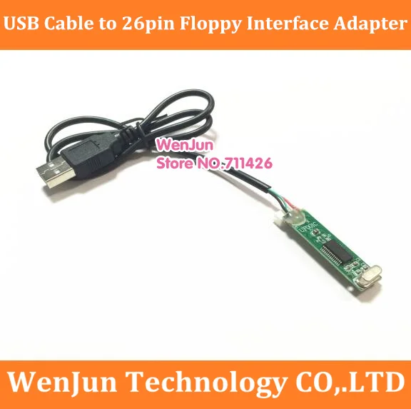 

High Quality 20cm USB Cable to 26pin Floppy Interface Adapter PCB Converter Board driver board 1pcs/lot
