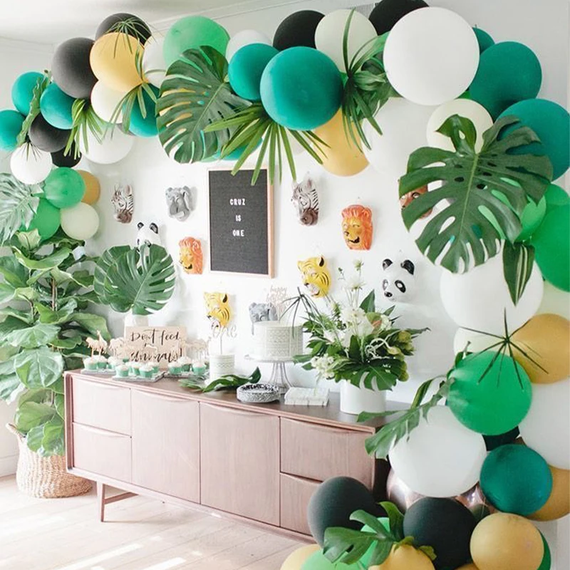 159pcs Jungle Safari Party Balloon Arch Baby Shower Jungle Balloons Aniversario Latex Balloon Garland Birthday Decoration Adults image 5
