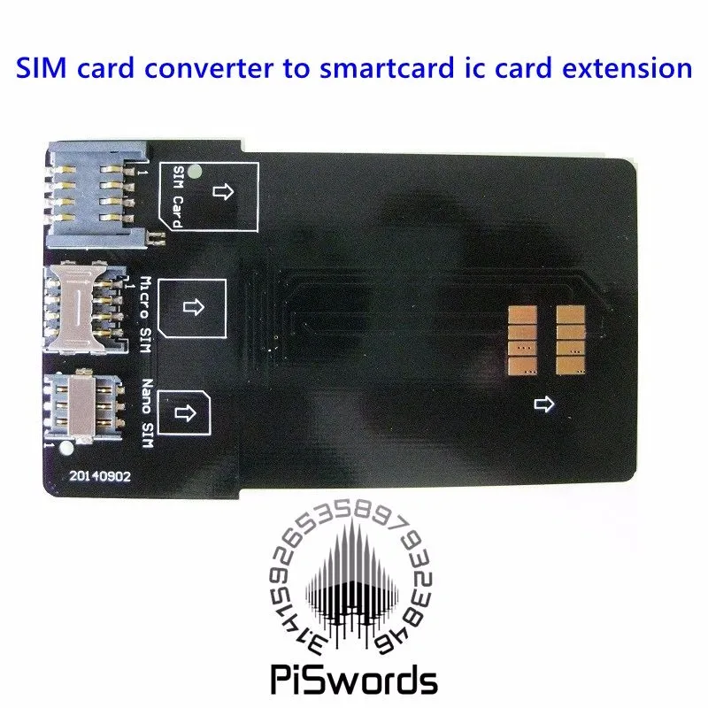 SIM Card Converter To Smartcard IC Card Extension For Standard Micro SIM Card And Nano Sim Card Adapter Adaptor Kit