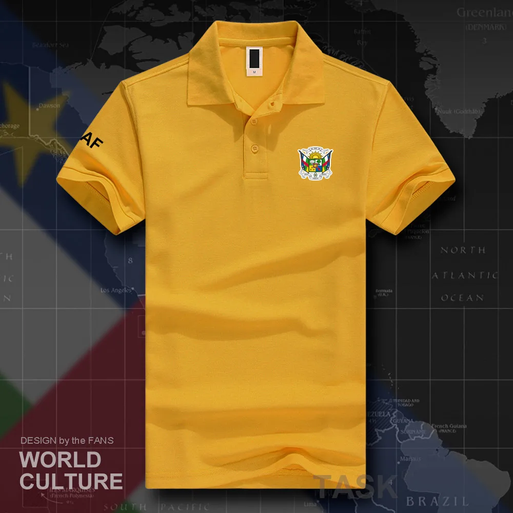 Central African Republic Centrafrique CAF CA polo shirts men short sleeve white brands printed for country 2019 cotton nation 20