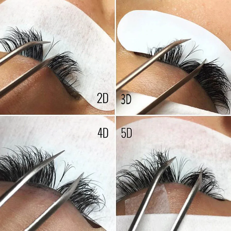 Fadvan Einfach Fanning Falsche Wimpern Extensions Make-Up Faux Cils Wimpern Gebäude Extensions 0.05/0,07 Blühenden Wimpern