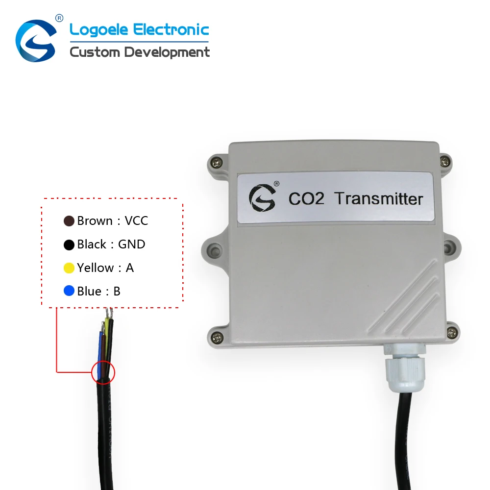 Imagem -04 - Módulo Sensor de Co2 420ma 010v 05v Rs485 Transmissor de Dióxido de Carbono Detector Sensor de Gás de Alta Qualidade