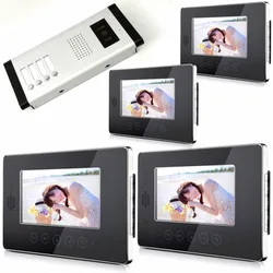 4 IN 1 7 Inch Color Screen Intercom Video Door Phone