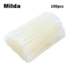 Milda 100 Pcs 7MM*100MM Clear Hot Melt Glue Sticks For Glue Gun Car Dent Paintless Hand Tools Ferramentas Auto Repair Tools