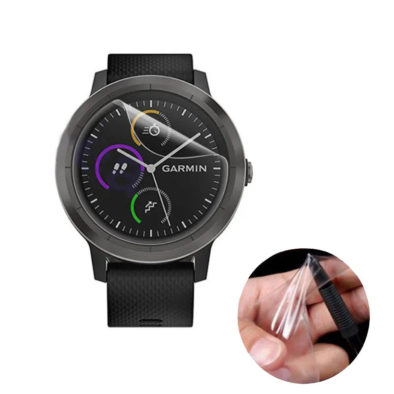Película protectora transparente para reloj Garmin Vivoactive 3, cubierta protectora de pantalla, sin cristal, 3 unidades