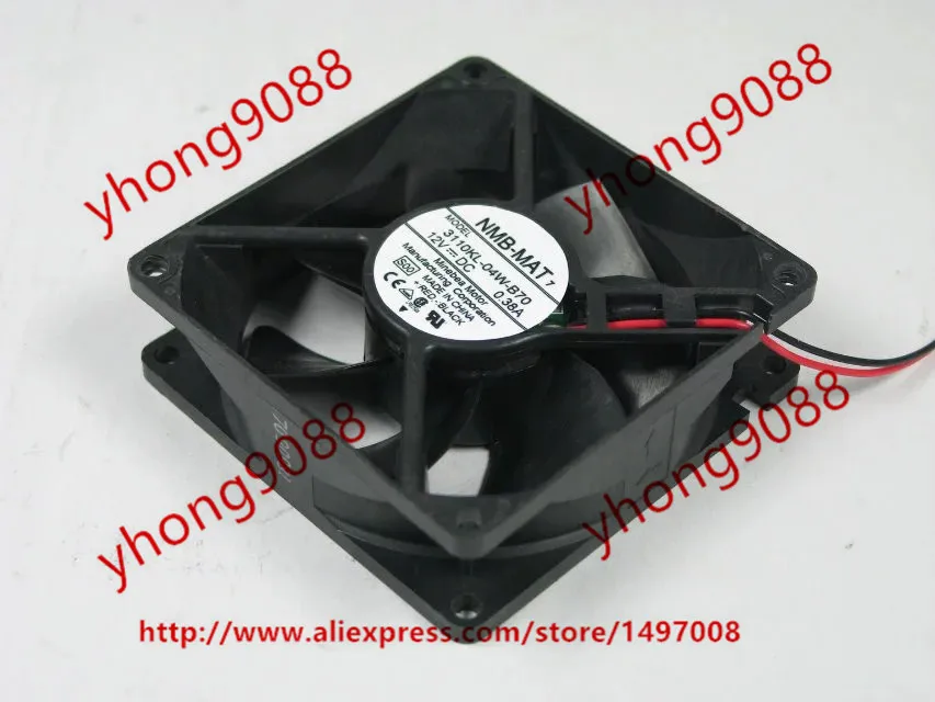 

NMB-MAT 3110KL-04W-B70 S00 DC 12V 0.38A 2-Wire 80x80x25mm Server Cooling Fan