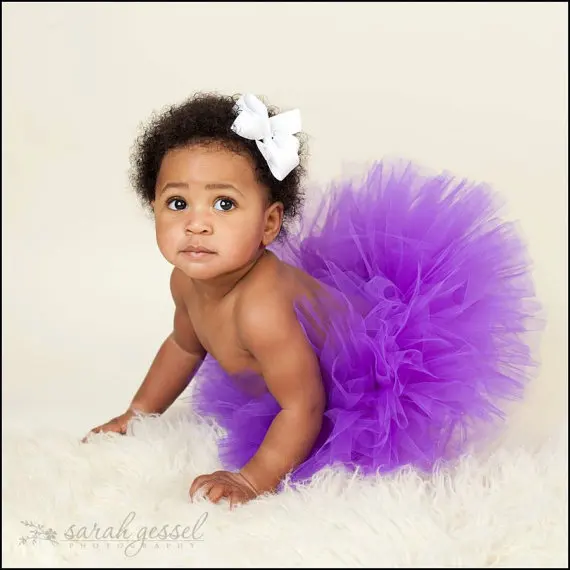 Cute Baby Pink Fluffy Tutu Skirts Infant Girls Handmade Ballet Tulle Pettiskirts with Ribbon Bow Kids Birthday Party Tutus 1Pcs