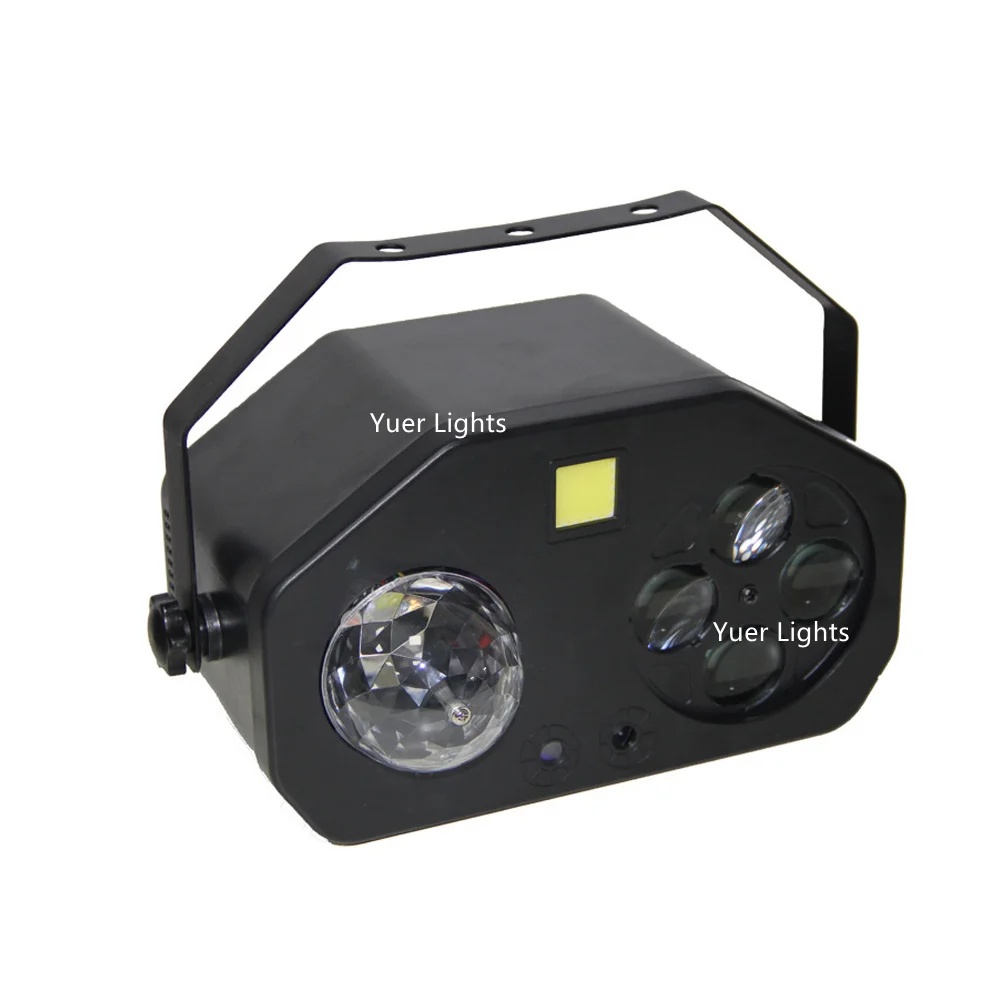 Magic Ball Laser Pattern Strobe 4 in1 LED Stage Light DMX 512 Sound Activated rotante Disco Ball Party Lights LED Strobe Light