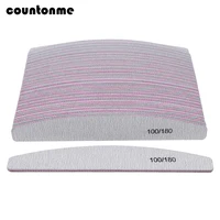 50 Uds. De limas para decoración de uñas, 100/180, accesorios para uñas, esmalte de uñas en Gel, pulidores para manicura y pedicura, herramientas para el cuidado de uñas, lima a ongle