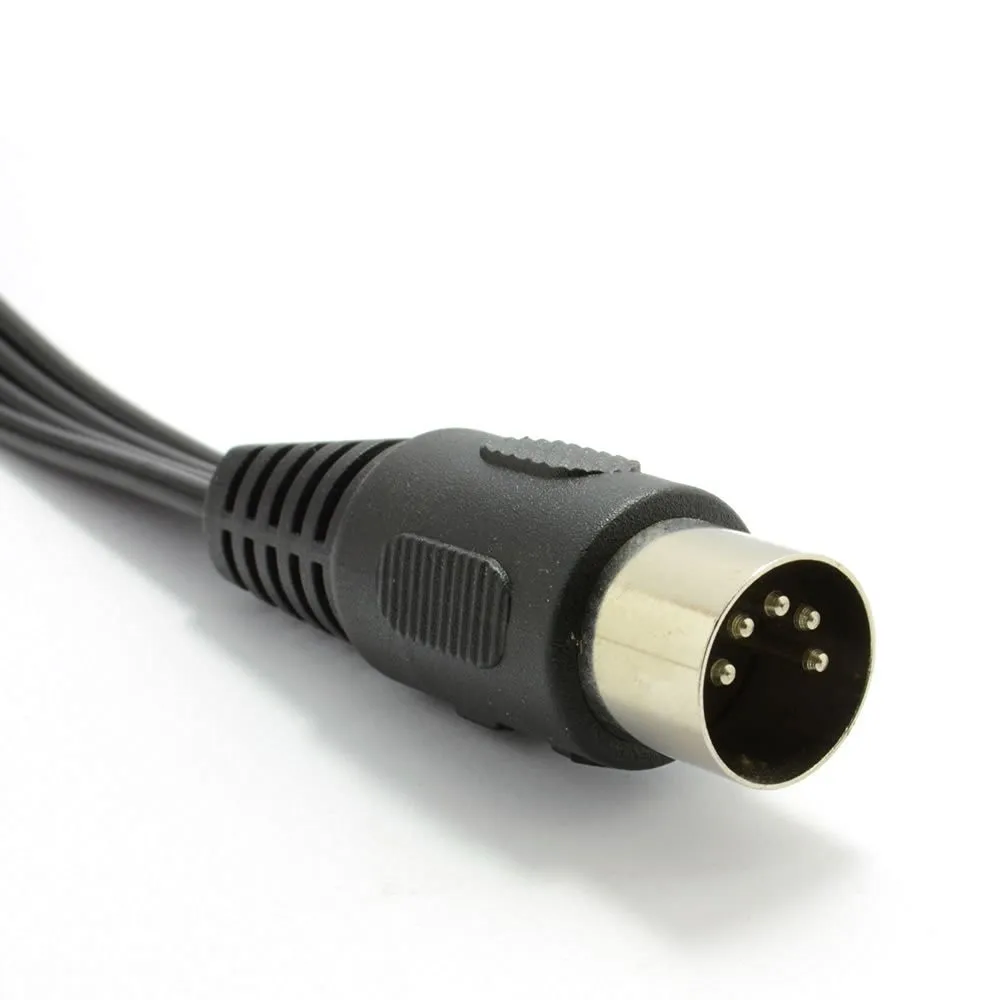 5 Pin wtyk męski Din do 4 x RCA Phono męski wtyk Audio kabel 1.5 m