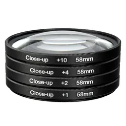 58mm makro bliska soczewka filtra zestaw + zestaw 1 + 2 + 4 + 10 dla Canon EOS 700D 650D 600D 550D 500D1200D 1100D 100D Rebel T5i T4i Len