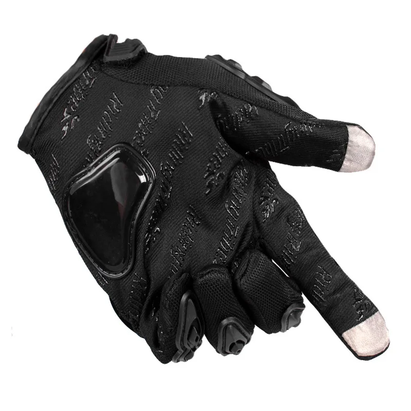 MotoLovee Motorcycle Breathable Gloves Leather Touch Screen Wearable Protective Gloves Motocross Outdoor Riding Alpine Stars