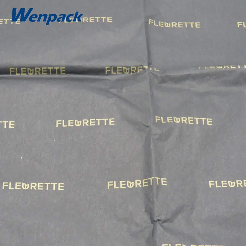 Wrapping Tissue Paper, Custom Printed Logo, Waterproof, Thin