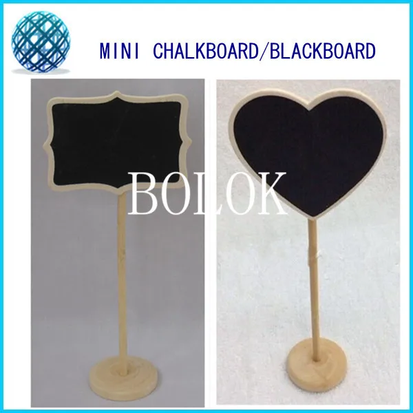 20pcs/lot Mini Wooden Chalkboards Blackboard on stick Stand, Table Numbers, Wedding-Candy Signs, Birthday party.