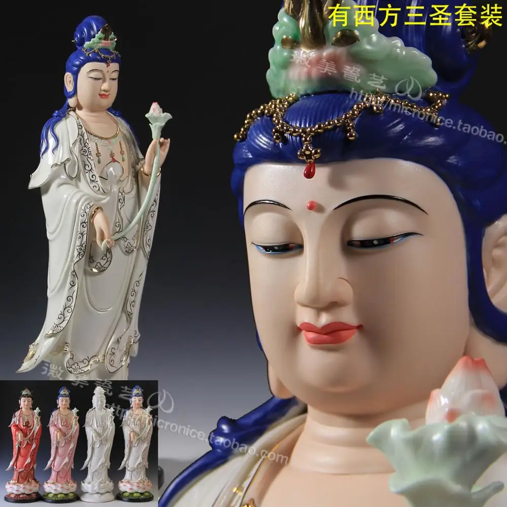 26 inch thick elegant mahasthamaprapta Bodhisattva statue of Buddha put Ephraim ceramic ornaments of Dehua porcelain crafts Sam