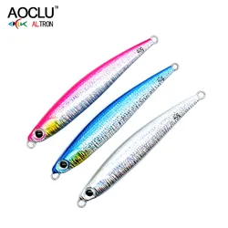 AOCLU-Fast Metal Jig Shore Fishing, Sardine Hard Bait, Sinking Stick, Relective Hologram More Bites, UV Glow, 12g, 20g, 30g