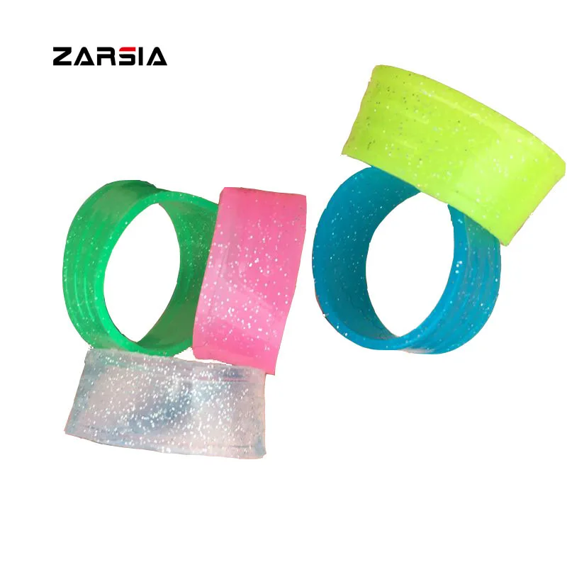 30pcs Candy color Fluorescent Silicone grip ring,Tennis Racket ring,Tennis racquet,Racket overgrip sealing ring