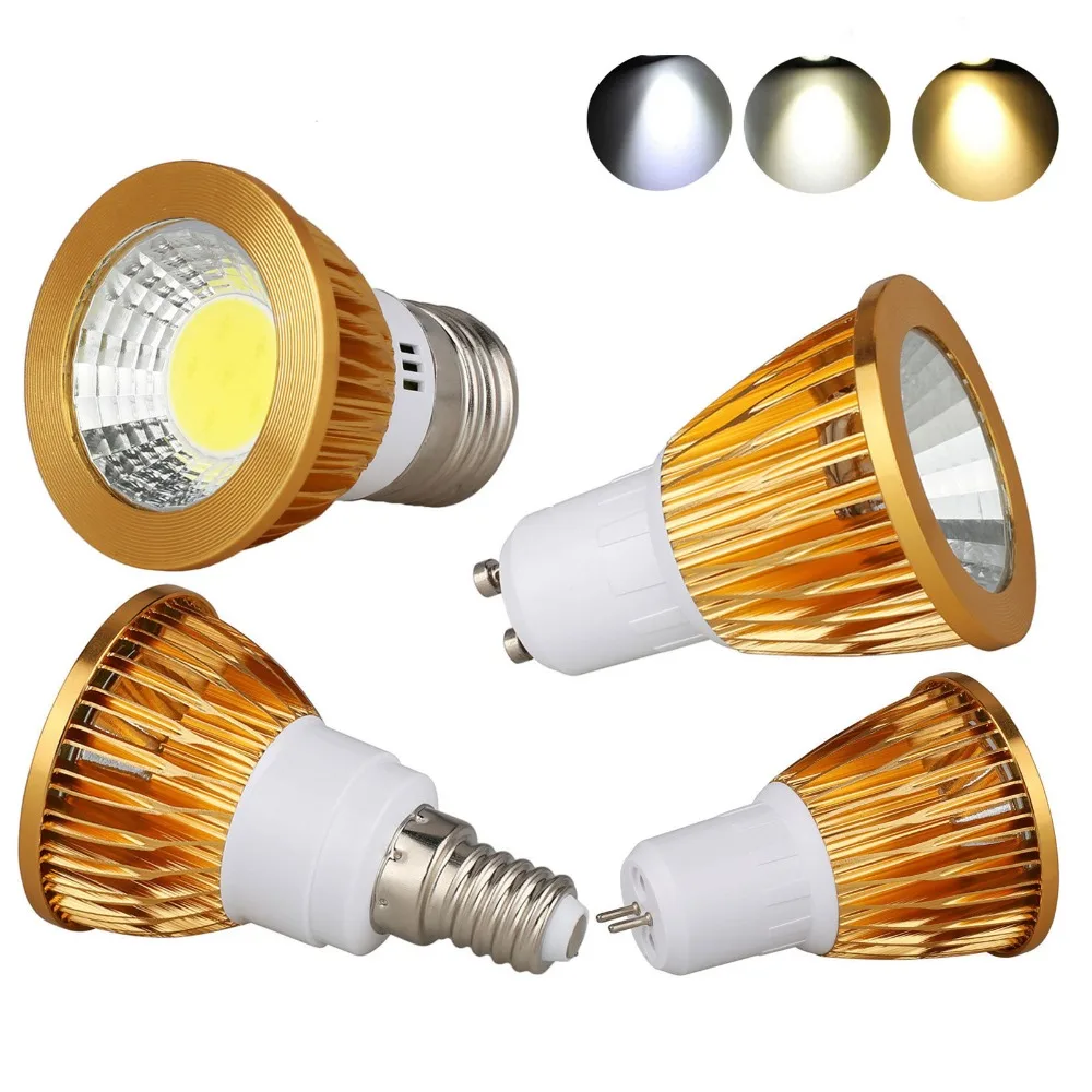 

Ultra Bright 9W 12W 15W GU10 MR16 E27 E14 GU5.3 LED Bulb 85-265V DC 12V Led Spotlights Warm/ Natural/Cool White lamp AC 85-265V