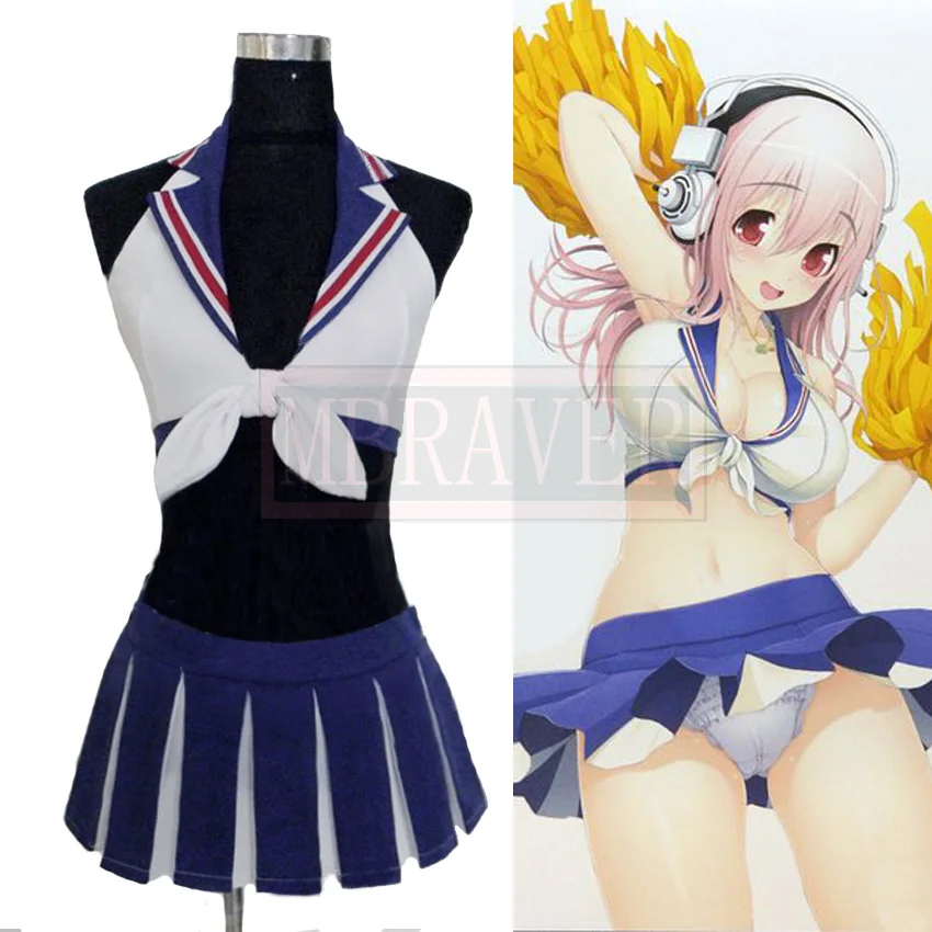 

Костюм для косплея Болельщицы Super Sonico на заказ, бесплатная доставка