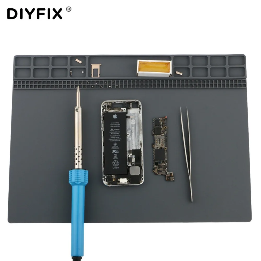 DIYFIX-وسادة سيليكون عازلة للحرارة ، منصة صيانة ، لحام BGA PCB ، محطة إصلاح الهواء الساخن