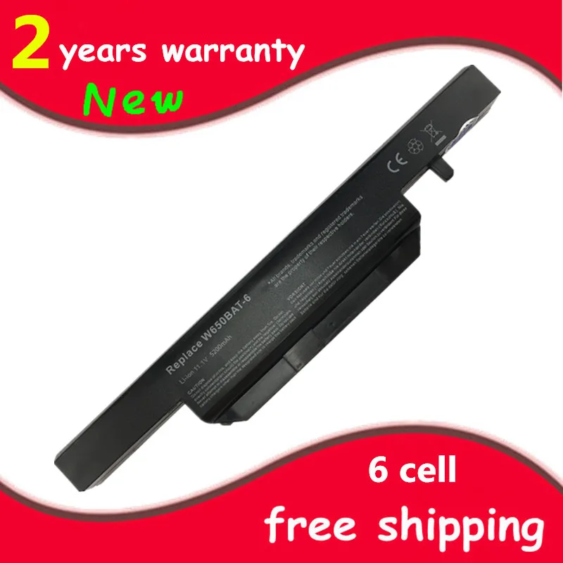 

6 Cells Laptop battery for Clevo W650BAT-6 6-87-W650-4E42 K590C-I3 K610C-I5 K570N-I3 K710C-I7 G150S K650D K750D K4 K5 P4