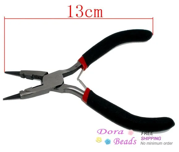 8SEASONS Iron Round-Nose High Quality Pliers Files Portable Beading Jewelry Useful Hand Tool 13cm, 1 Piece (B07414)