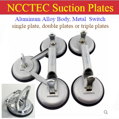 

aluminum alloy glass tiles marble hand-held hand clamp suction plates to carry granite countertop/single double or triple plates