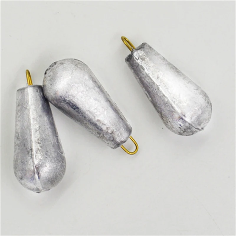 5PCS Weight Size 10g/20g/30g/40g/50g/60g/70g/80g water droplets lead weights fishing lead sinkers fishing accessories