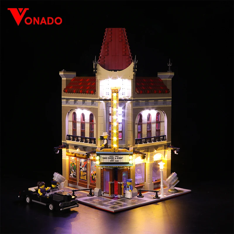 

Led Light Set For Compatible 10232 Building Blocks City Street 15006 Palace Cinema Toys (only Light With Battery Box)