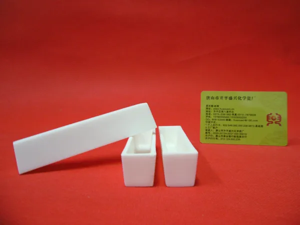 

100x20x20mm 99.5%Al2O3 High Purity and Thermal Square Corundum Melting Pot /Alumina Ceramic Boat