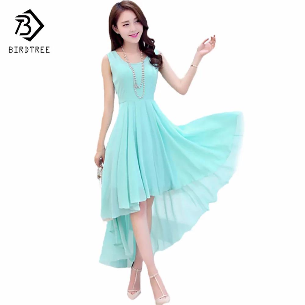 Hot Bohemia Style Women\'s Asymmetric Sleeveless long Dresses Casual Dress Vestidos Femininos For Elegant Women longo D56204