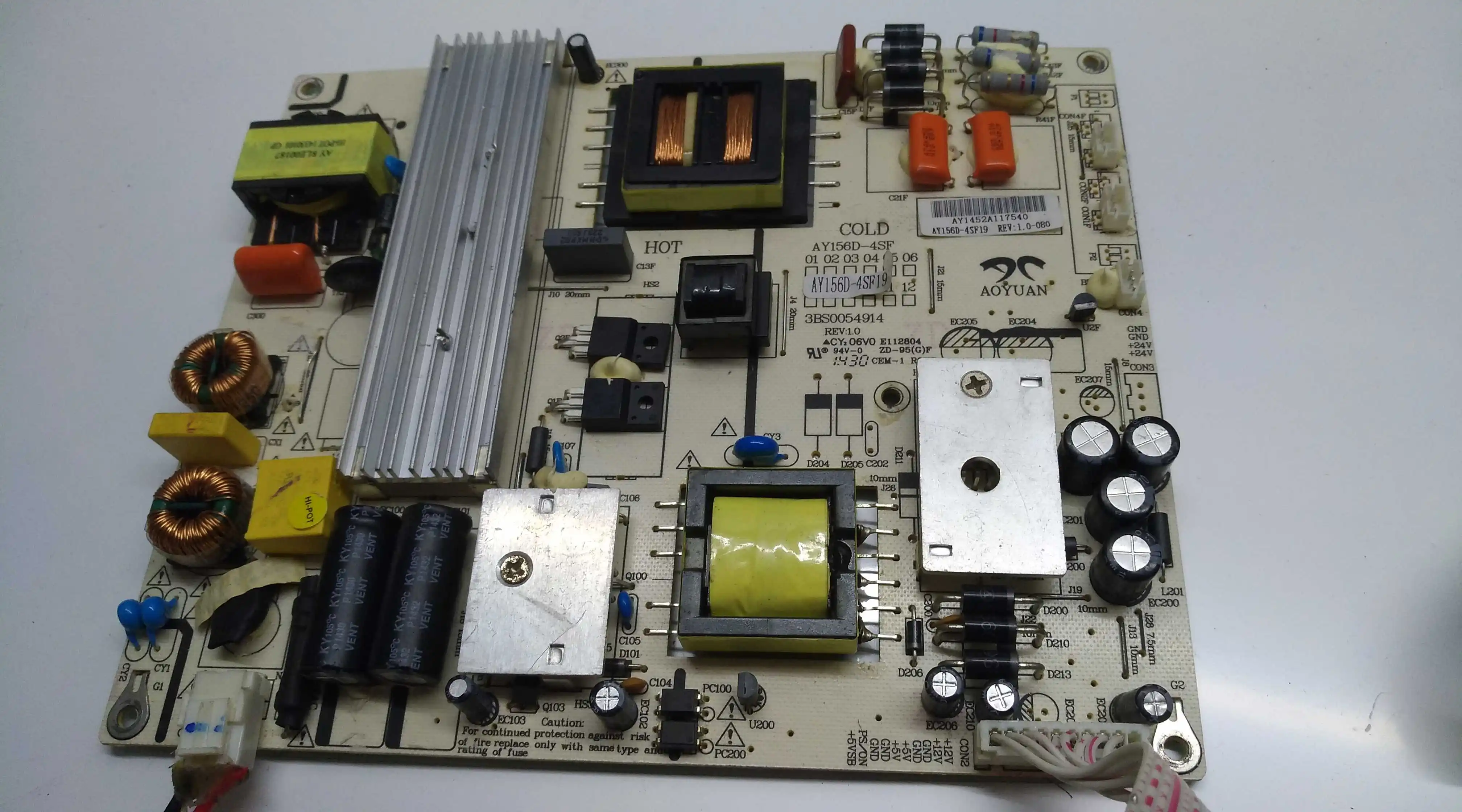 Power Supply Board para 55CE1168R3, AY156D-4SF19-080, AY156D-4SF19, Preço Diferença