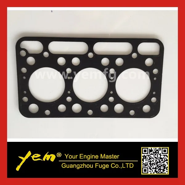 For kubota engine parts 3D76 full gasket set with head gasket crank front and rear seal water pump gasket