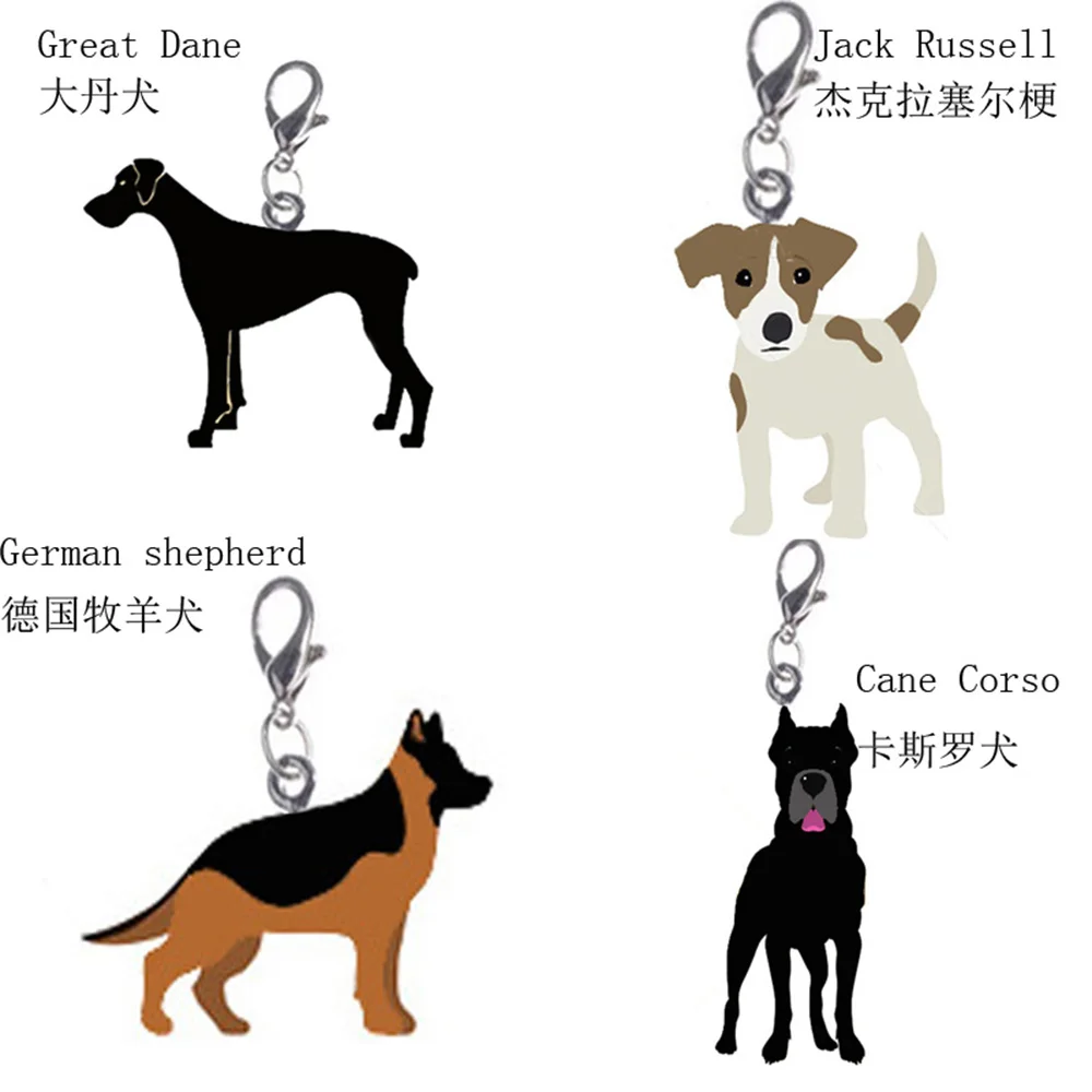 200 pcs/lot Puppy Neck Pendant Key Rings Pet Dog Tag Enamel Collar Keychain Necklace Disk pet jewelry dog tag