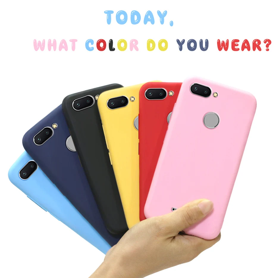 FOR Coque Xiaomi Redmi 6 Case Redmi 6 Back Cover Soft Silicone TPU Phone Case for Xiaomi Redmi 6 Redmi6 Funda Bumper For Redmi 6