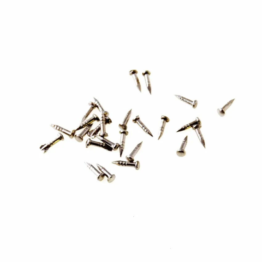 Free Shipping 1500pcs Silver tone drum nail Fit Hinges Flat Round Head Phillips Cusp Fasteners Hardware 6.5x2mm