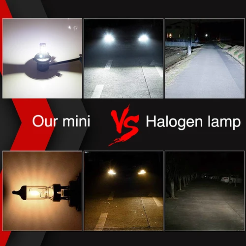 Imagen 2 del producto BraveWay 16000LM Bombillas de faros LED H1 H3 H4 LED H7 LED H11 H8 H9 HB3 HB4 faro para coches Turbo bombillas LED 12V Luz Accesorios de coche