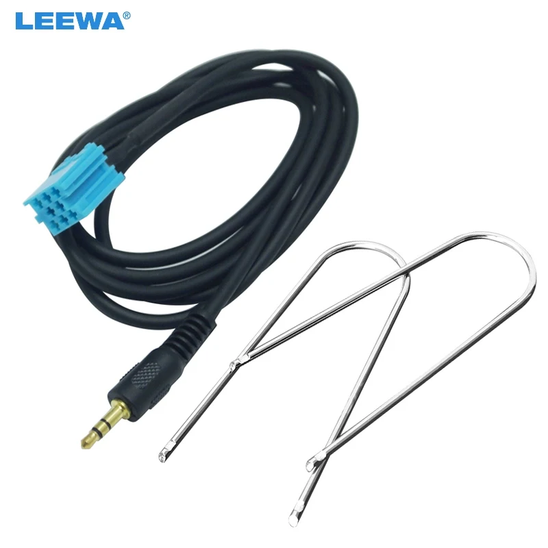 FEELDO 15Set Car 3.5mm Stereo Audio Aux Input Cable Adapter With Key Tools For VW Golf Passat B5 Bora Polo Blaupunkt #CA5767