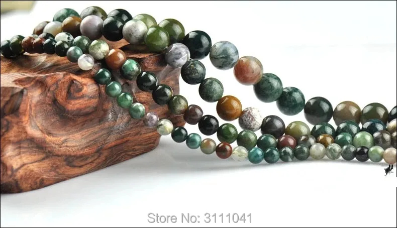 india agate green  4-20mm round  15