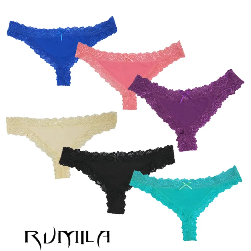 Cotton multi-color Sexy cozy comfortable Lace Briefs  thongs women Underwear panties Lingerie for women 1pcs/lot 87232