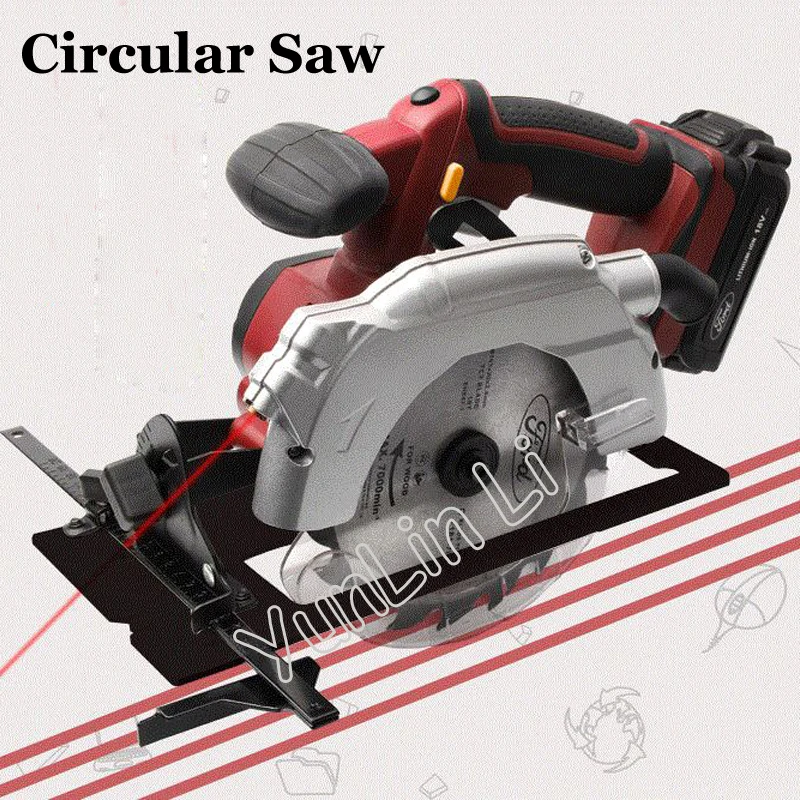 Handheld Wood Saw Electric Circular Saw Charging 18V Woodworking Tools Wood Cutting Machine Plastic Cutter TD8552