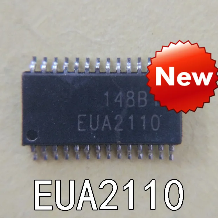 Free shipping  50PCS    EUA2110 stereo class D audio amplifier TSSOP-28 chip