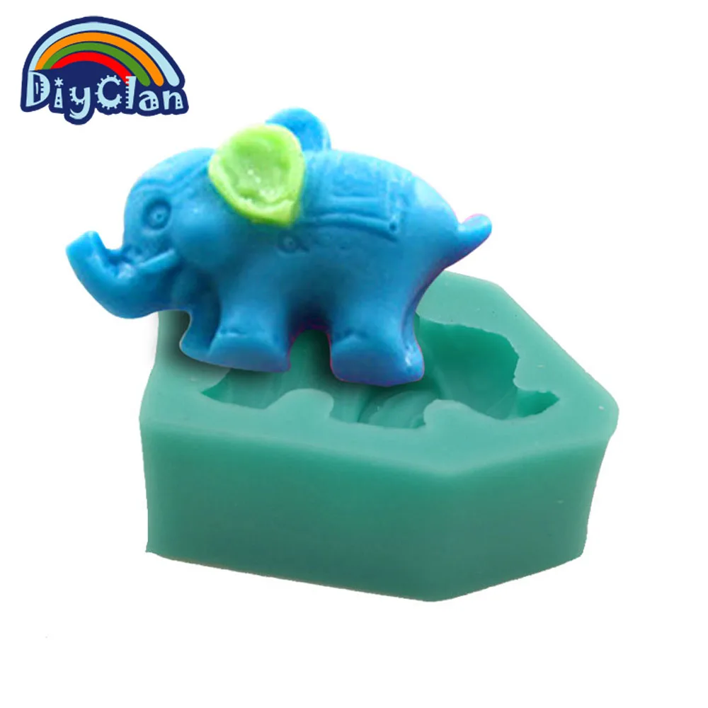 New small elephant fondant mold DIY silicone chocolate form pudding jelly mould kitchen baking cake tools F0003DX35