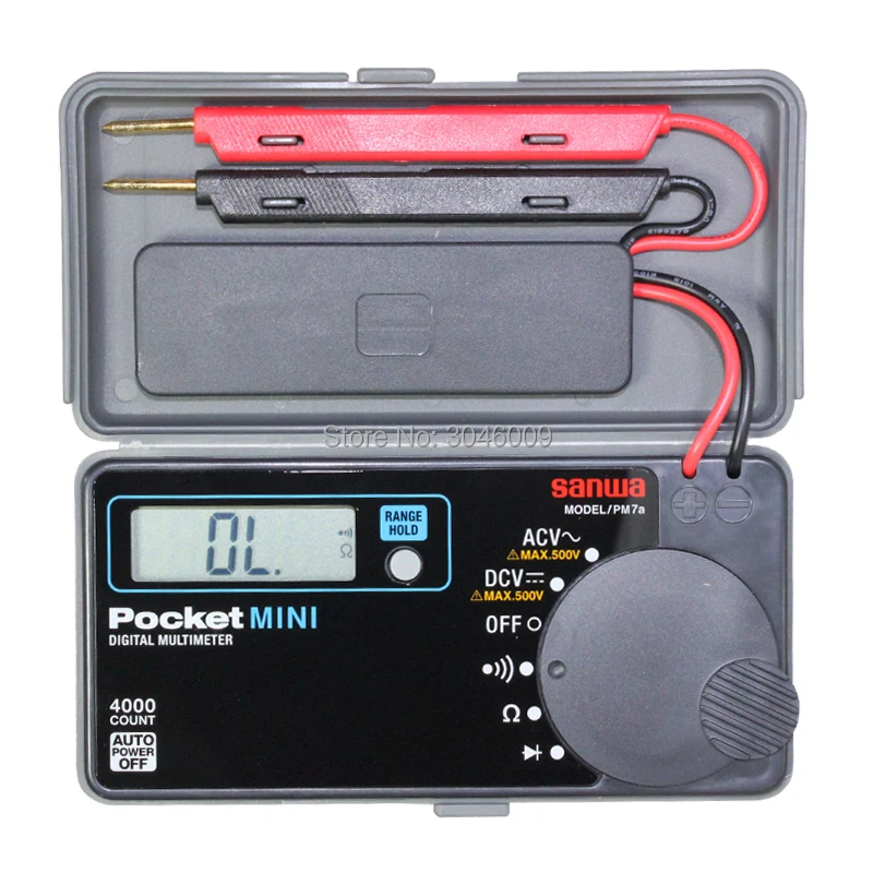 Japan sanwa PM7a Digital Multimeters / Pocket Type, Autoranging Digital Multimeter, Resistance / On / Diode Test