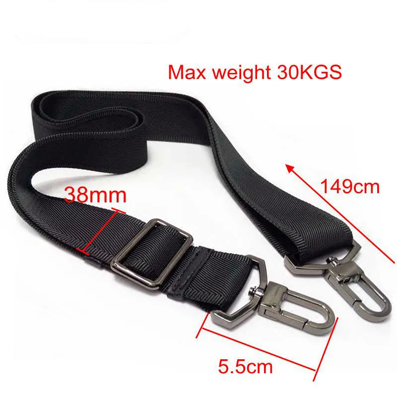 Max 30Kg Loading Strong Hook Nylon Belt Replacement Shoulder Bags Accessory Long Shoulder Strap Briefcase Bag Straps Detachable