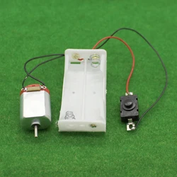 130 Motor Kit,with 2 x AA Battery Storage Case and Switch,16500 RPM,Mini DIY Electronic Motor Simple Circuit Models Kit моторчик