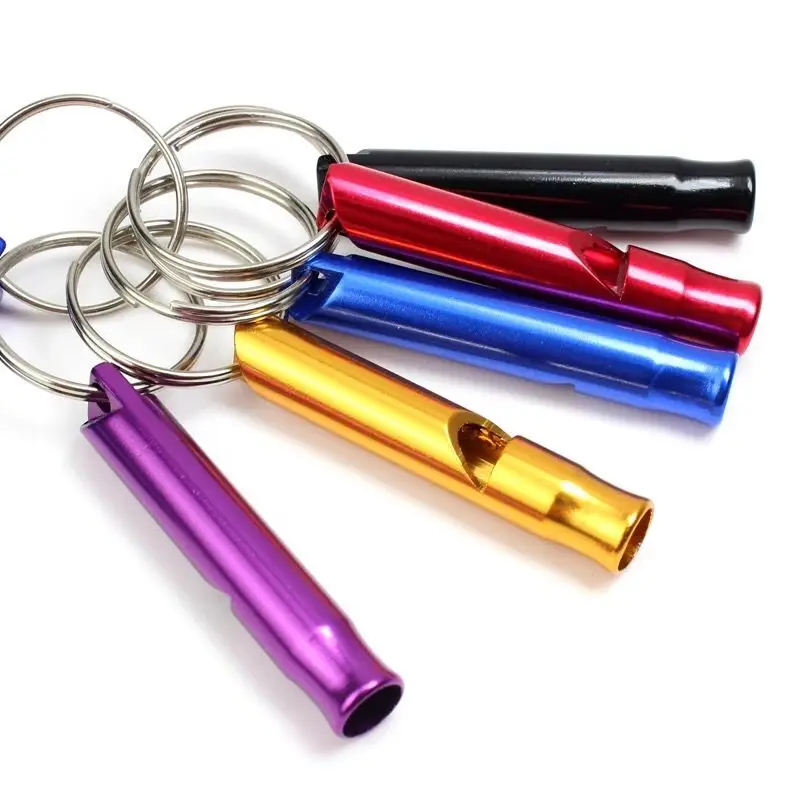 300pcs Pipe Survival Whistle Soccer Referee Whistle Coach Sports Outdoor Emergency Campaign Camping Hunting Aluminum Whistle