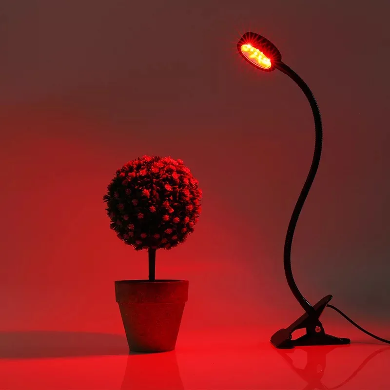 LED crecer luz 5 V USB Fitolampy LED espectro completo Phyto lámpara con controlador de vegetales de planta de flor