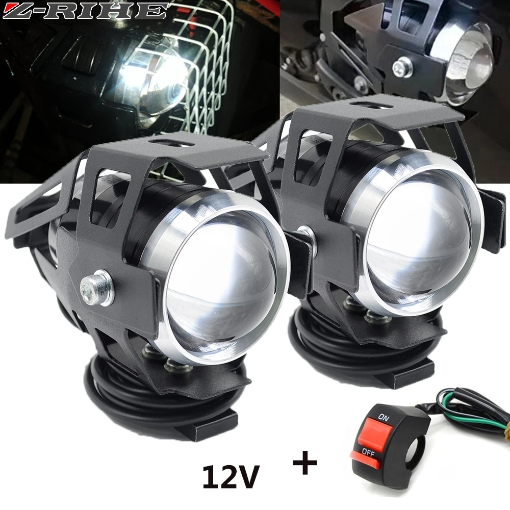 Motorcycle Headlight DRL spotlights auxiliary bright LED bicycle lamp accessories car work Fog light for  390 200 125 RC