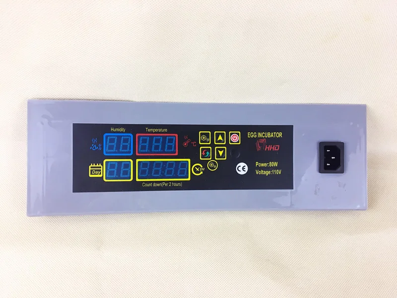HHD Spare Parts 48 56 96 Digital Automatic Temperature Computer Chicken Egg Incubator Controller Panel 110V 220V Humidity Probe
